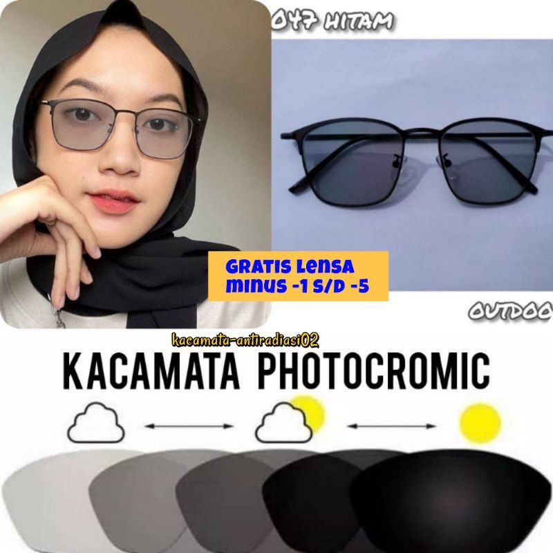 kacamata photocromic 2047 kacamata wanita