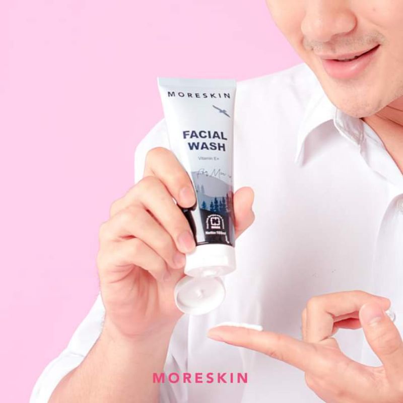 moreskin facial wash for men/moreskin sabun wajah/mfacialmen/moreskin facial wash/facial men