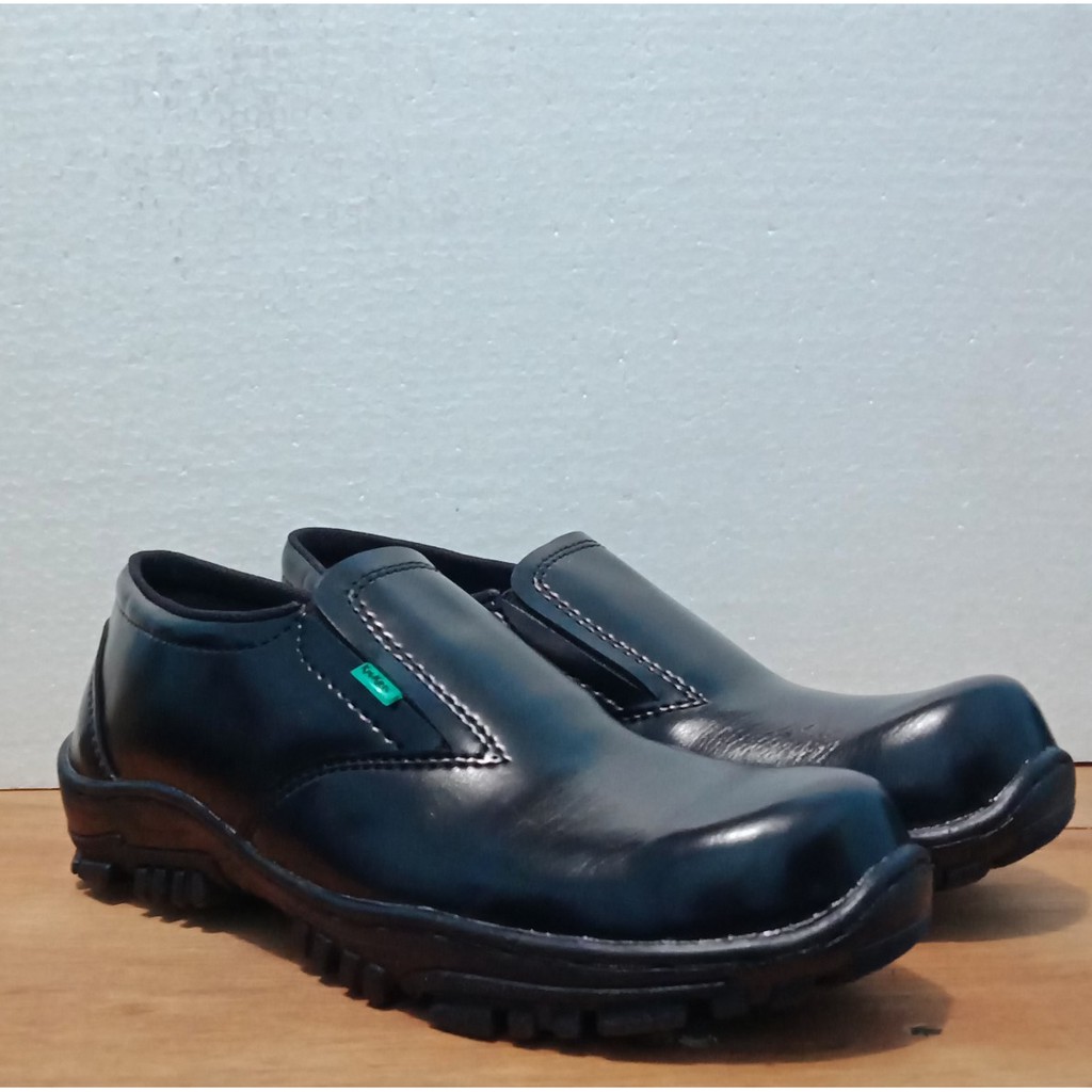 Sepatu Safety Pendek OriginalPria Sepatu Ujung Besi Hitam