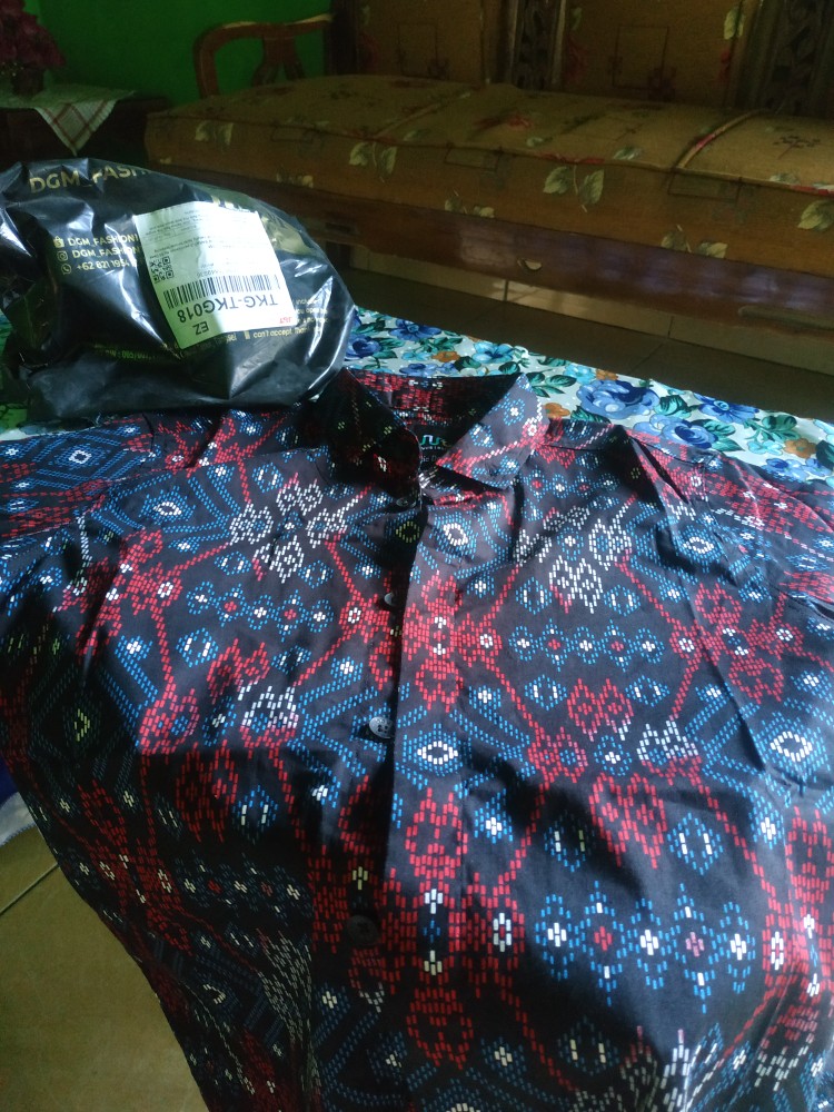 Dgm Fashion   Kemeja Batik Pria Songket Lengan Panjang Batik Pria Batik Kasual Batik Stretch Pria