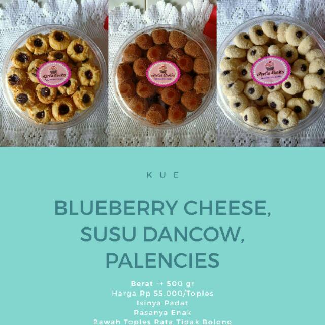 

KUE KERING / COOKIES / SALJU / SUSU DANCOW / BLUEBERRY CHEESE / PALENCIES / PERMEN YUPI / CANDY