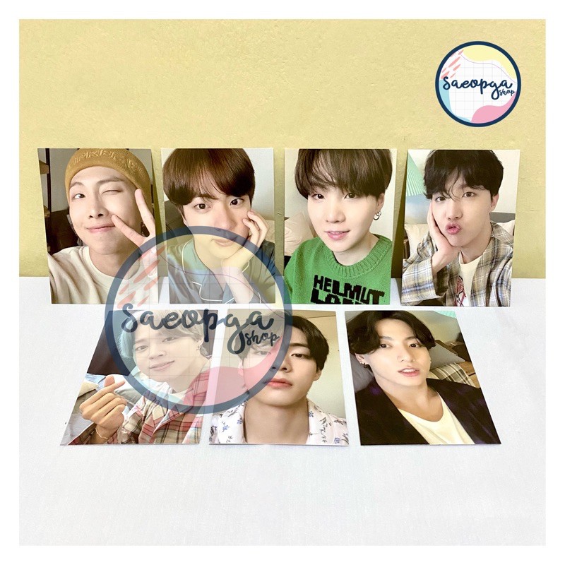 BTS - BE MD PC PHOTOCARD SHARING FROM PAJAMA SET OFFICIAL BIGHIT ENT RM JIN SUGA JIMIN V JK POCA