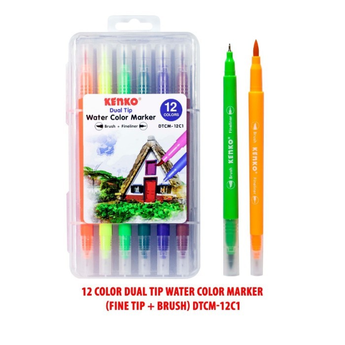 

Dual Tip Water Color Kenko 12 Warna