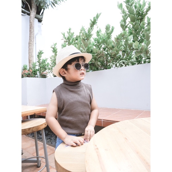 LITTLECAIM - KENNA TURTTLENECK | baju anak unisex turtleneck | turttleneck anak