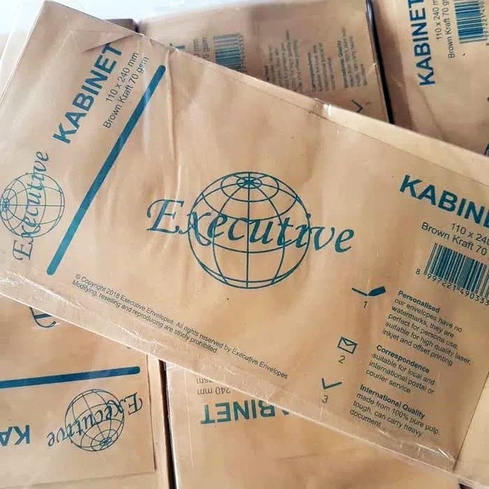 

Amplop Coklat Executive | Kabinet | 1 pack 100 pcs