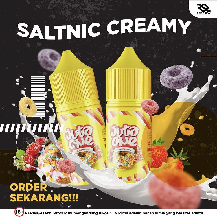 Liquid Saltnic Juta One Strawberry Cereal 30MG 30ML by RSR Brew