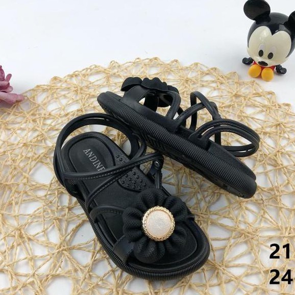 Sandal Anak Perempuan Tali Jelly LITA bunga 2011 - 1k / Sandal Anak Karet Model Lucu 1-10 Tahun