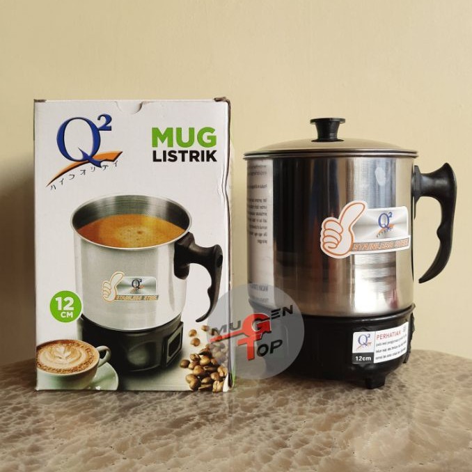 Jual Mug Listrik Teko Listrik Electric Heating Cup Stainless Q