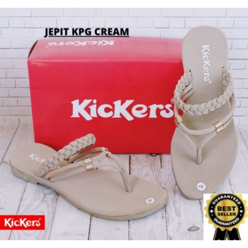 sandal japit wanita Kickers // sandal teplek kepang wanita //!sandal flat