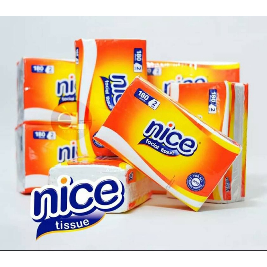 Tisu NICE - Clean Plus Facial Tissue 180 Sheets 2 Ply