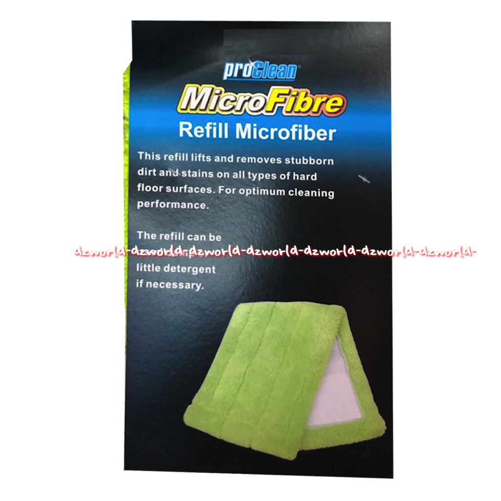 Proclean Microfibre Mop Refill Pel Datar Isi Ulang Kain Pengganti Pel Pro Clean Mikro Fiber