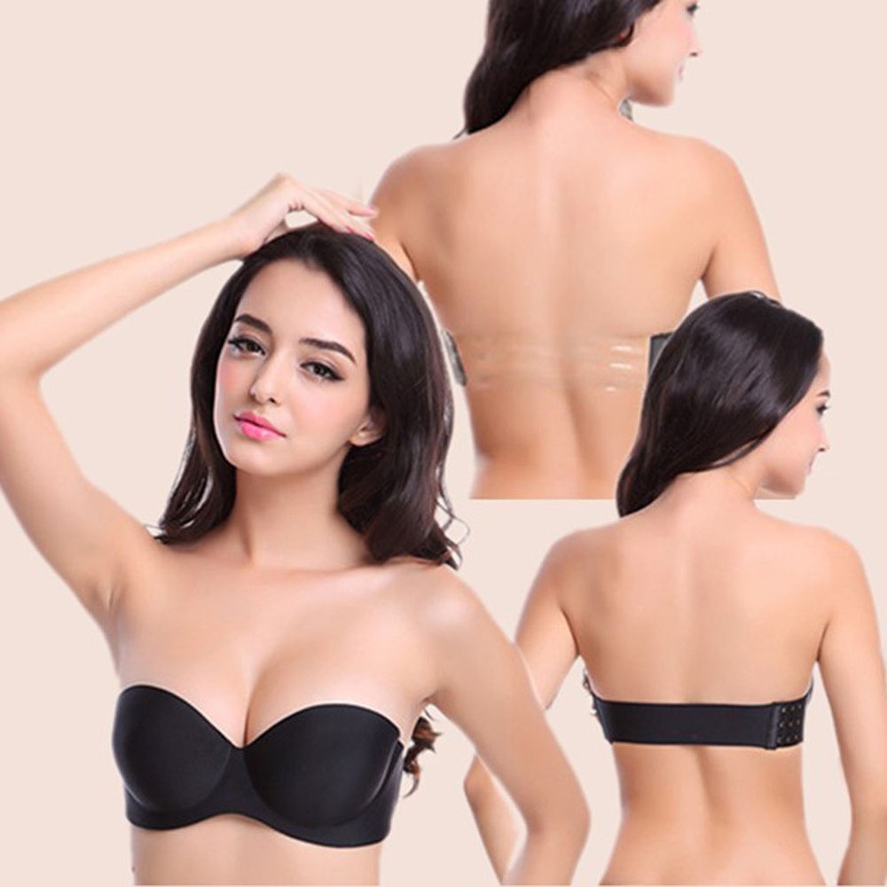 Strapless Bra Seamless Invisible Bra Bra Kawat Tali Transparan