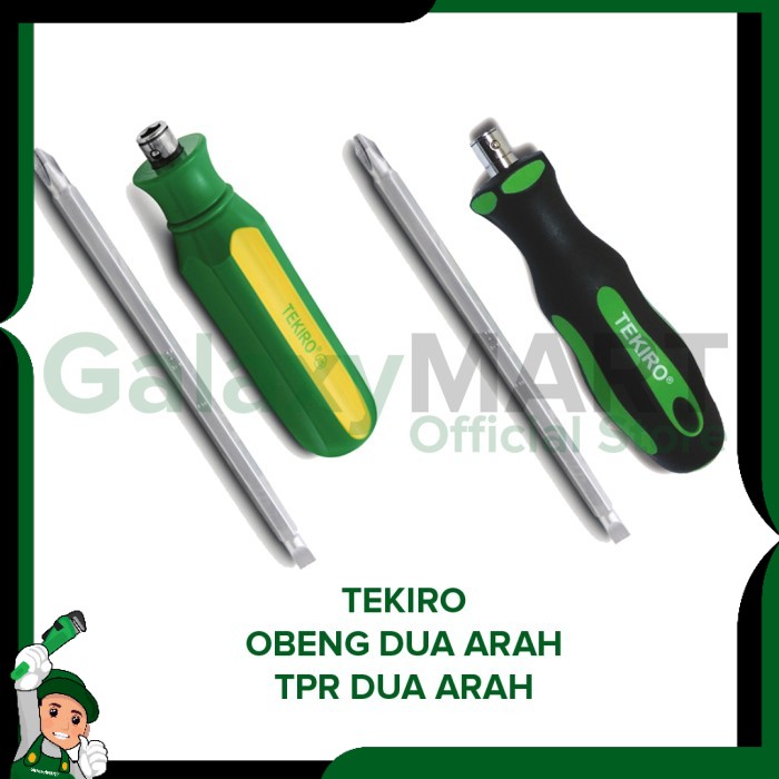 TEKIRO Obeng dua arah bolak balik panjang 125 mm