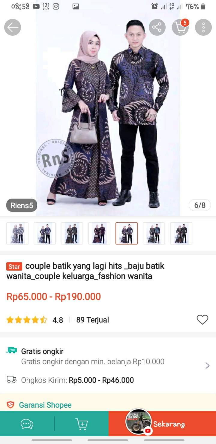 Couple Batik Yang Lagi Hits _baju Batik Wanita_couple Keluarga_fashion Wanita