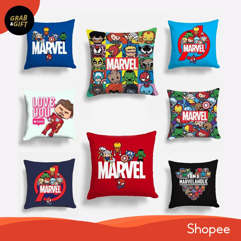 Bantal Sofa Avangers Superhero Marvel 40x40 cm Cushion Pillow