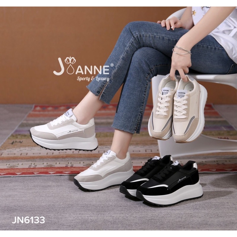 RESTOCK!! JOANNE Highsole Sporty Sneakers Shoes JN6133 [ORIGINAL BRAND]