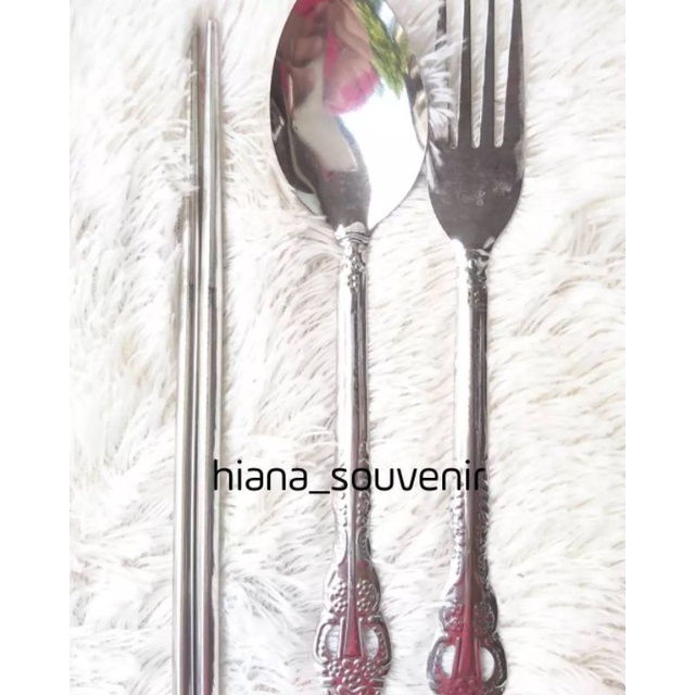 SENDOK GARPU SUMPIT SET WAYANG / SENDOK GARPU MOTIF WAYANG / SENDOK GARPU SUMPIT SET / SOUVENIR SEND