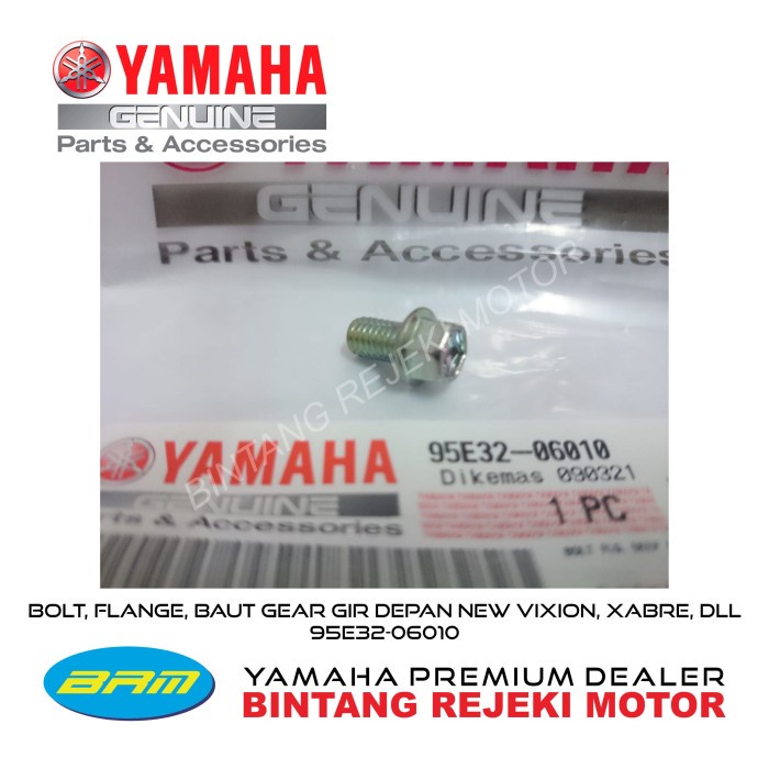 YAMAHA BOLT, FLANGE, BAUT GEAR GIR DEPAN NEW VIXION, XABRE, DLL 95E32-06010