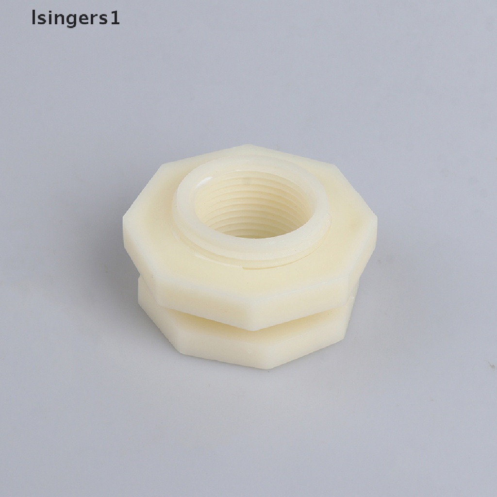 (lsingers1) Konektor Pipa Tangki Air Akuarium Bahan ABS Ukuran 1 / 2 &quot;3 / 4&quot; 1 &quot;