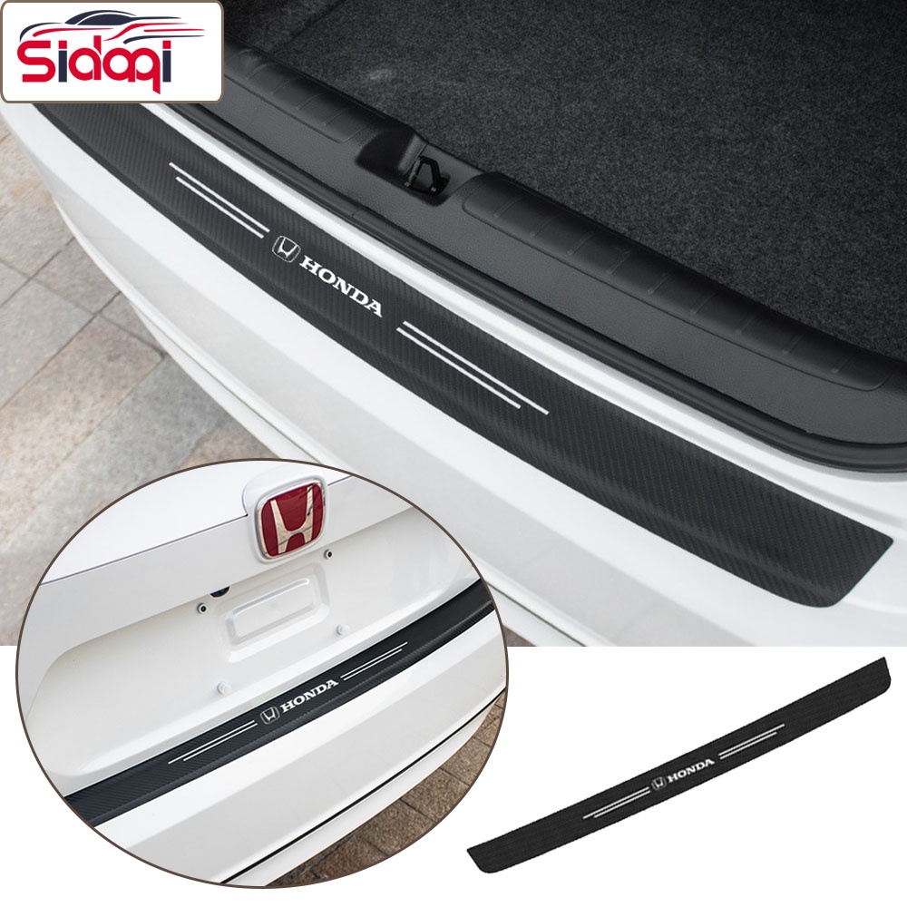 1piece Sticker carbon 3D pengaman sticker honda carbon jazz brio civic hrv crv sticker bemper belakang mobil sticker