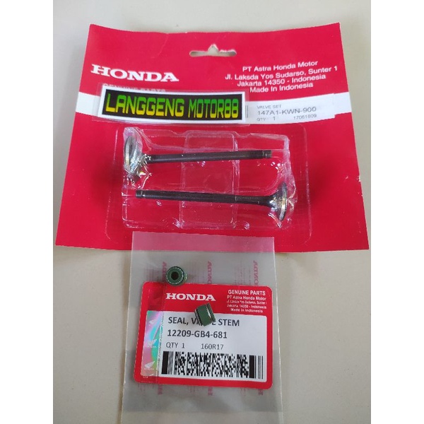 PAYUNG KLEP+SEAL KLEP SET VARIO FI.VARIO 125.VARIO LED 150 (KZR)