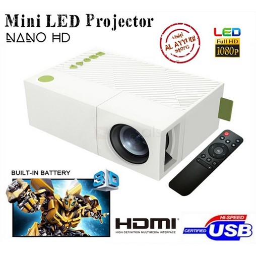 Proyektor Mini Led Projector Nano HD Proyektor Mini YG310 Hdmi Usb Cheerlux c6 uc46