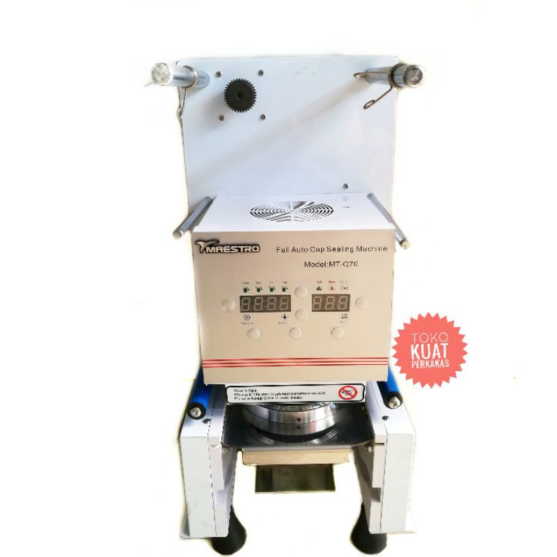 Cup Sealer Otomatis MT Q70 MAESTRO mesin pres gelas otomatis jalan sendiri