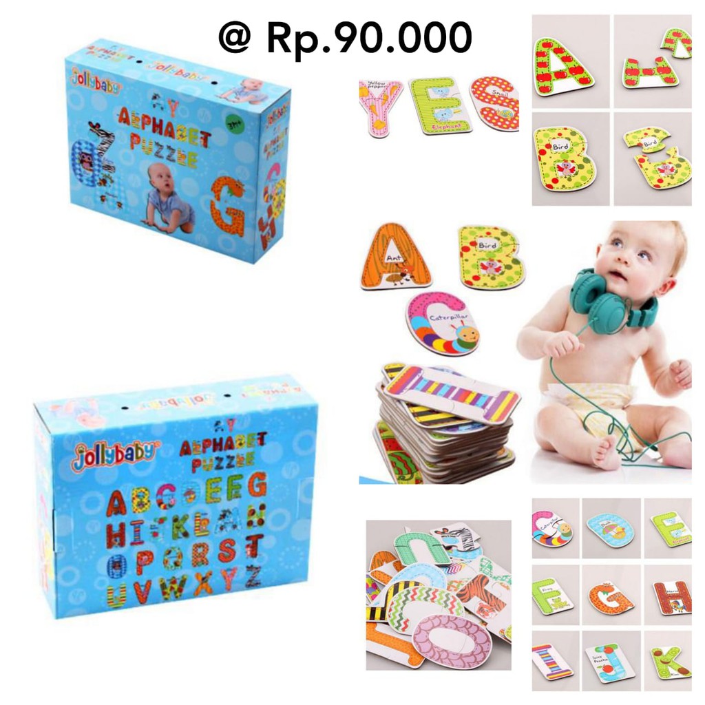 Jolly Baby My Alphabet Puzzle / Mainan Edukasi Huruf / mainan abjad / puzzle mainan abjad