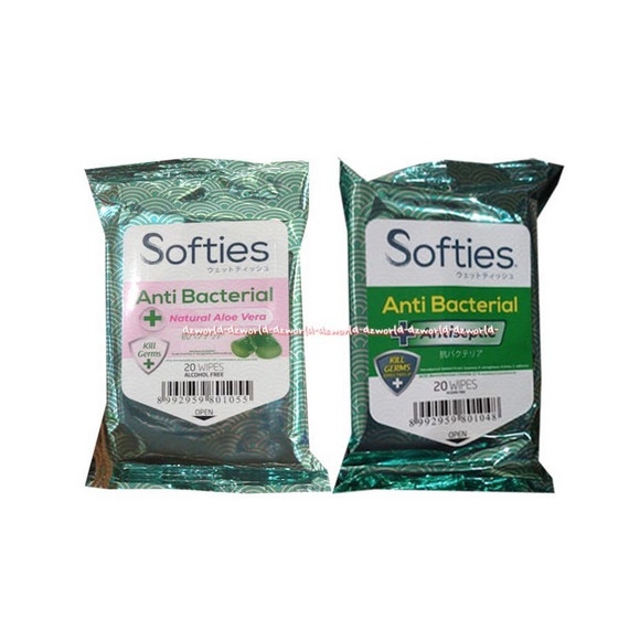 wipes-remover-make-up- softies healthy clean 20wipes tissue basah wet tisue wajah freealkohol -make-