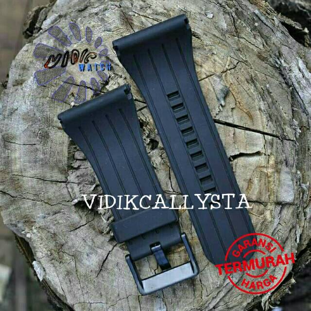 STRAP TALI JAM KARET POLICE 36 MM 3,6 CM RUBBER SILICONE