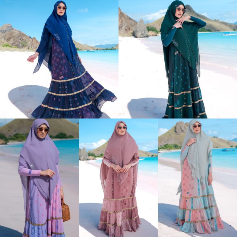 READY Gamis set Labuan Bajo by Eldeena / Gamis set syari/Gamis original eldeena