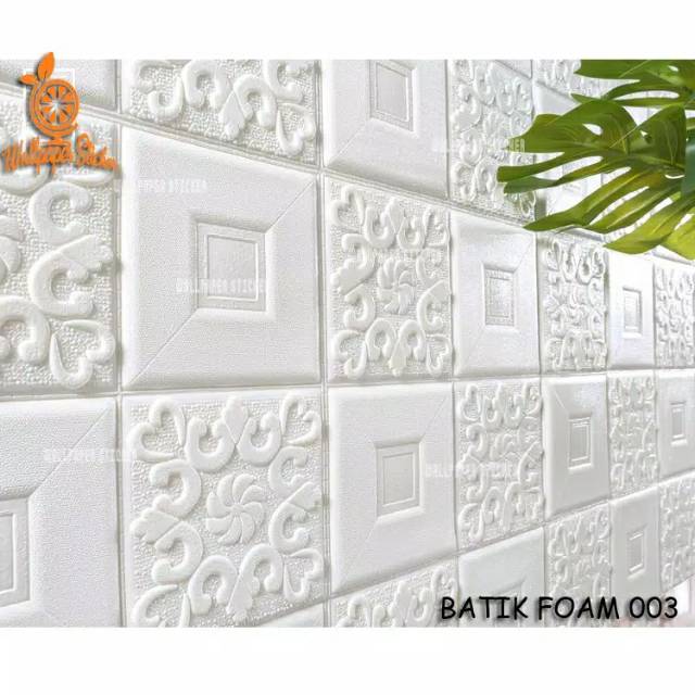 COD Wallpaper 3D Modern Batik Kubik Foam Stiker-5