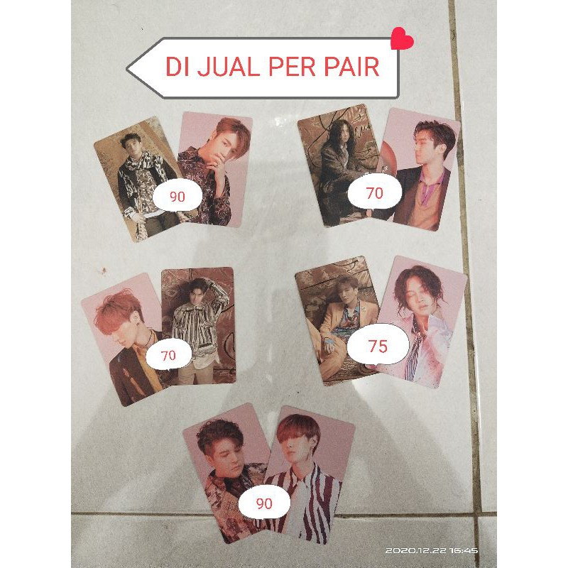 Super Junior Photocard Replay Kihno Donghae Eunhyuk Heechul Siwon Shindong