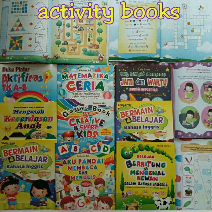 SALE BUKU PAUD/TK-BUKU AKTIVITAS BELAJAR/WORKSHEET-BERMAIN DAN BELAJAR