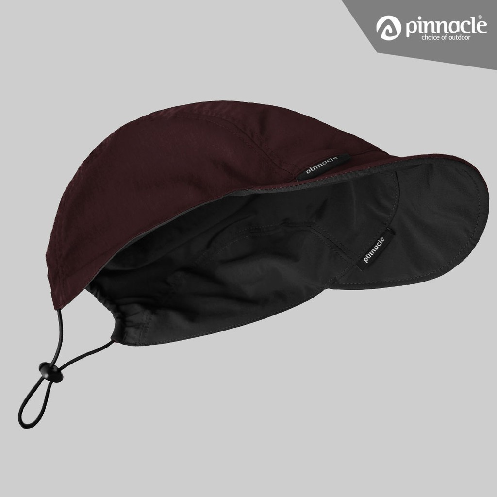 FLY CAP 4P Dark Maroon - Black , Pinnacle Topi