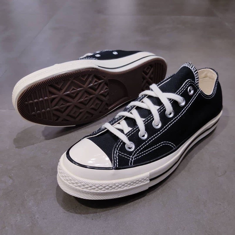 Sepatu Converse 70s low black white