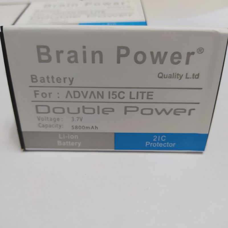 BATRE BATREI BATERAI ADVAN I5C I5 C I 5C LITE BRAIN POWER (5800 mAh) 2IC PROTECTOR