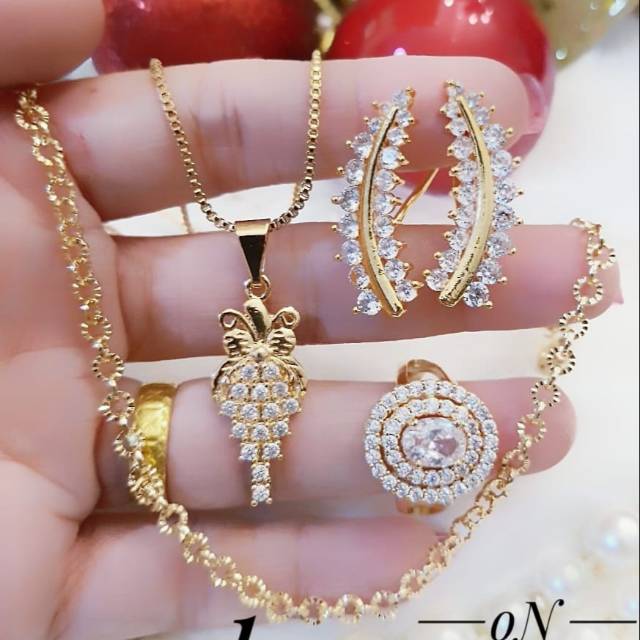 Xuping set perhiasan lapis emas 24k 2931k