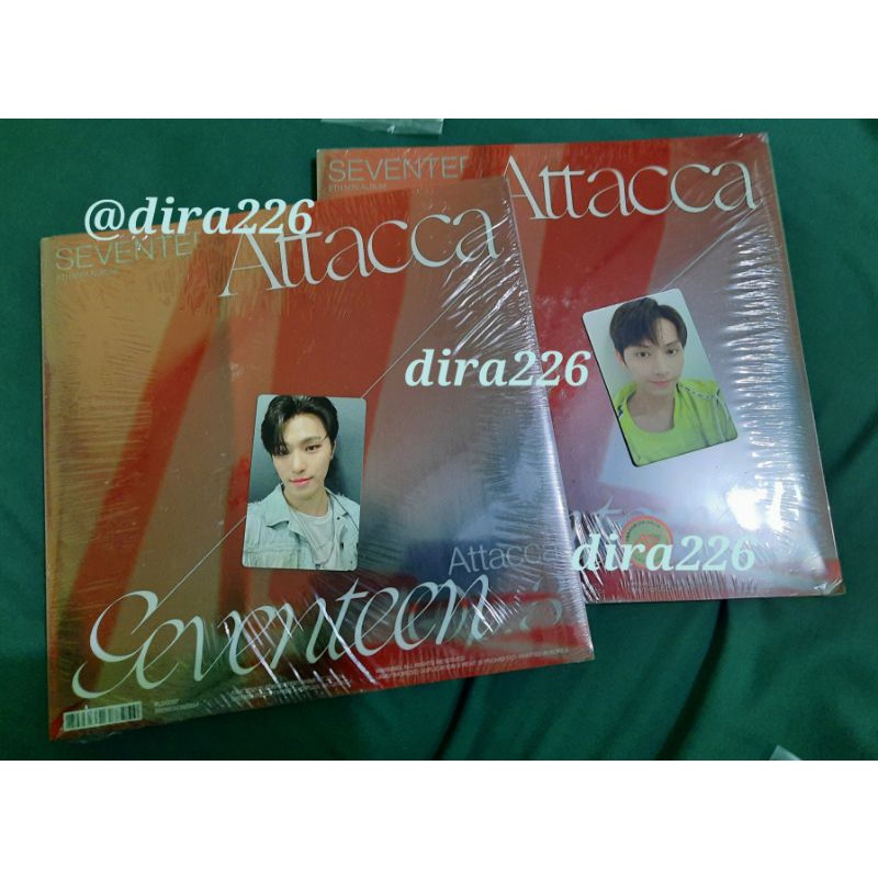Seventeen Attacca Sealed Album OP 3 + POB YZY D (Jun and Dino)