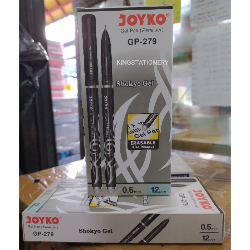 

[ PACK ] Pulpen bisa dihapus Joyko GP-279 Shokyo Gel (isi 12 pcs)