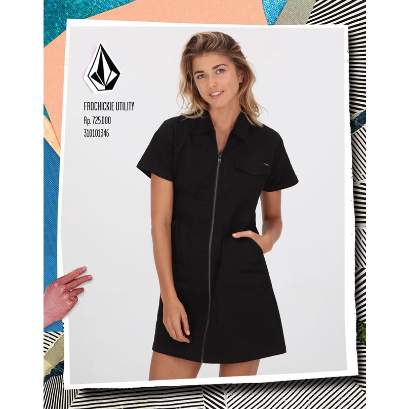 RAYSURF VOLCOM BLOUSE WANITA 310101346 ORIGINAL