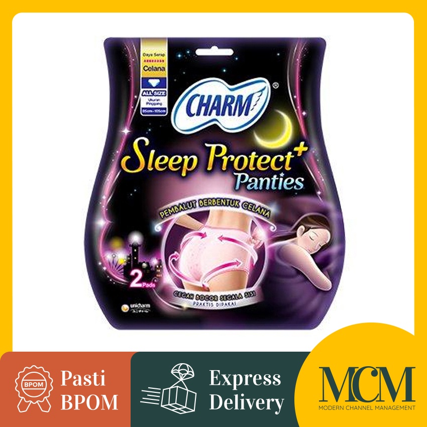 Pembalut Wanita - Charm Sleep Protect Pembalut Celana All Size - 2 Pcs