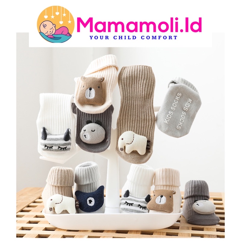 Kaos Kaki BAYI / Kaos Kaki Baby / Kaos kaki Anak Anak/Kaos Kaki Anak Perempuan / Kaos Kaki Anak Laki Laki Motif Boneka Binatang / Children Shock / Kids Shock / Kaos Kaki Panjang Bayi Anti slip Untuk Pakai Sepatu Bayi / Sandal Bayi