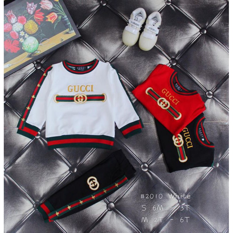 stelan gucci anak stelan gucci lengan panjang