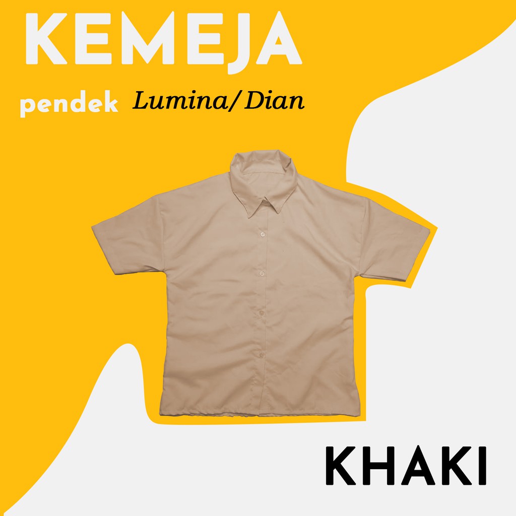 KEMEJA PENDEK LUMINA / KEMEJA DIAN POLOS WANITA - YELONIX