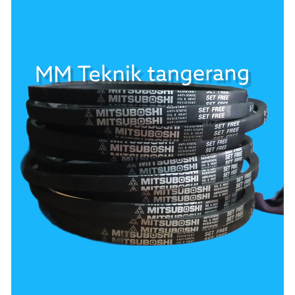 Vanbelt B31 B32 B33 B34 B35 Tali Ban Kipas Bando Mitsuboshi Vpower Van Fan Belt B 31 32 33 34 35 V- V Pan Mbi Panbelt Fanbelt B-31 B-32 B-33 B-34 B-35