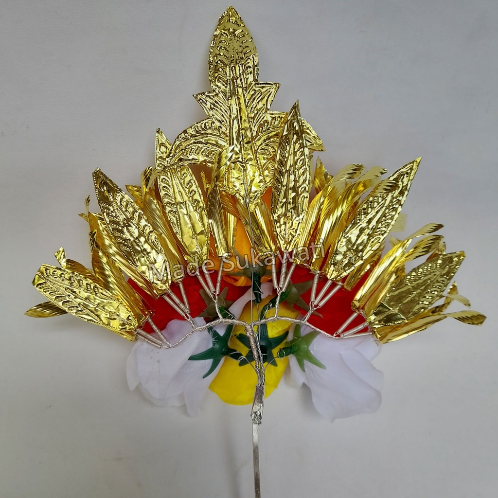 Hiasan Rambut Bunga Gonjer Tari Puspanjali adat Bali Praktis sudah Jadi