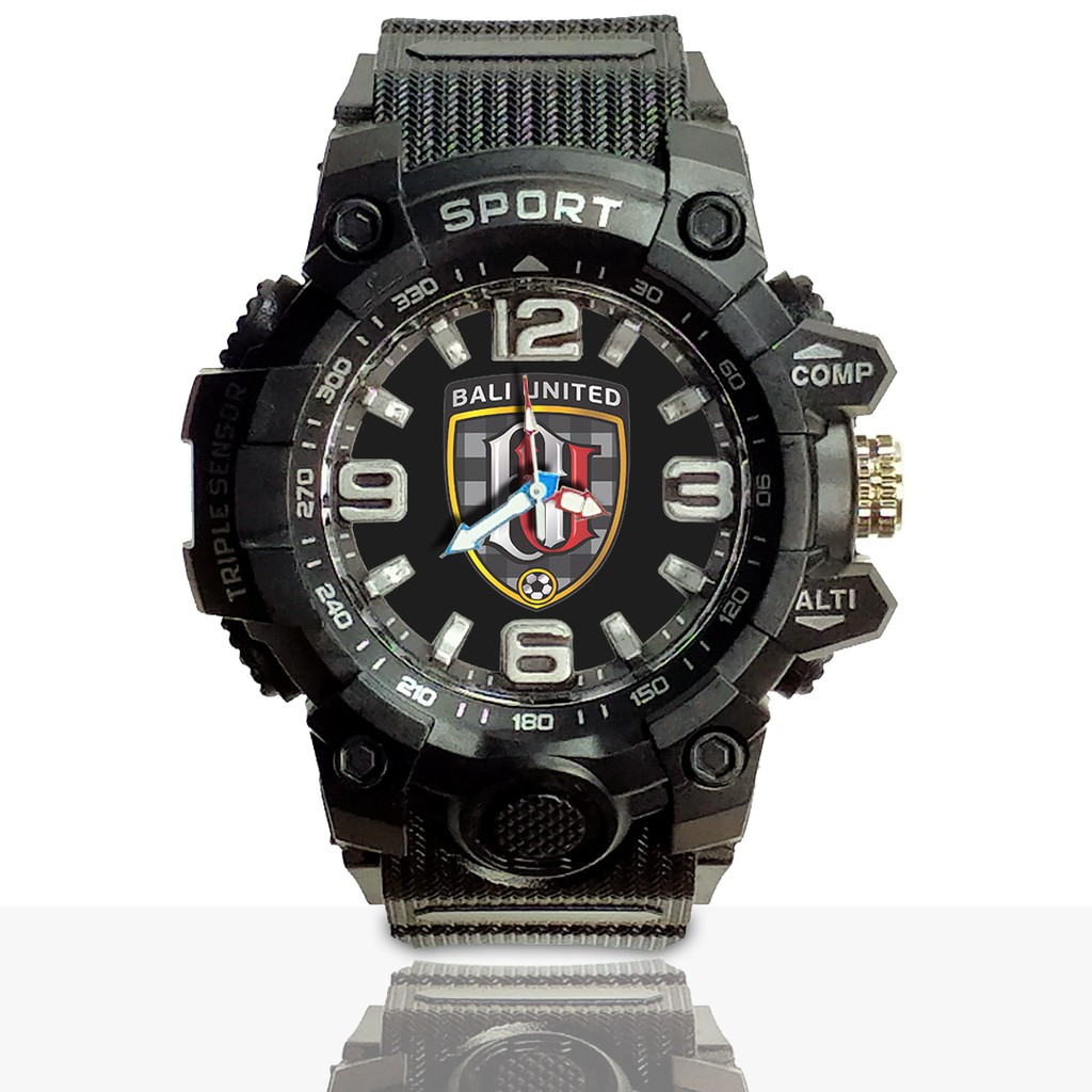 Jam Tangan Custom BALI UNITED Ruber- Water Resistant