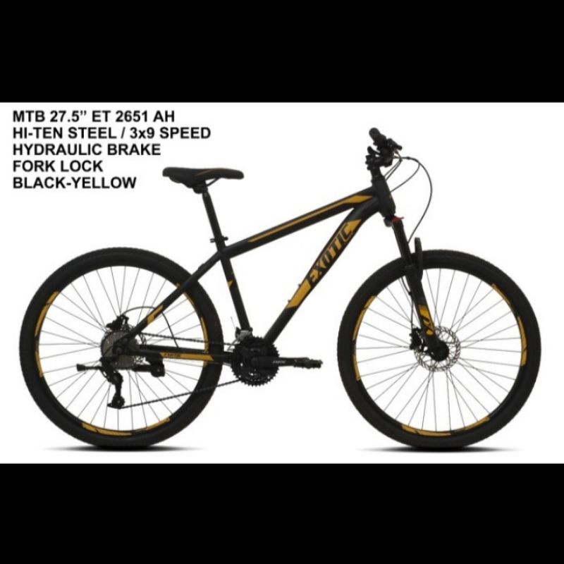 sepeda gunung exotic ET 2651 AH uk 27.5 inch