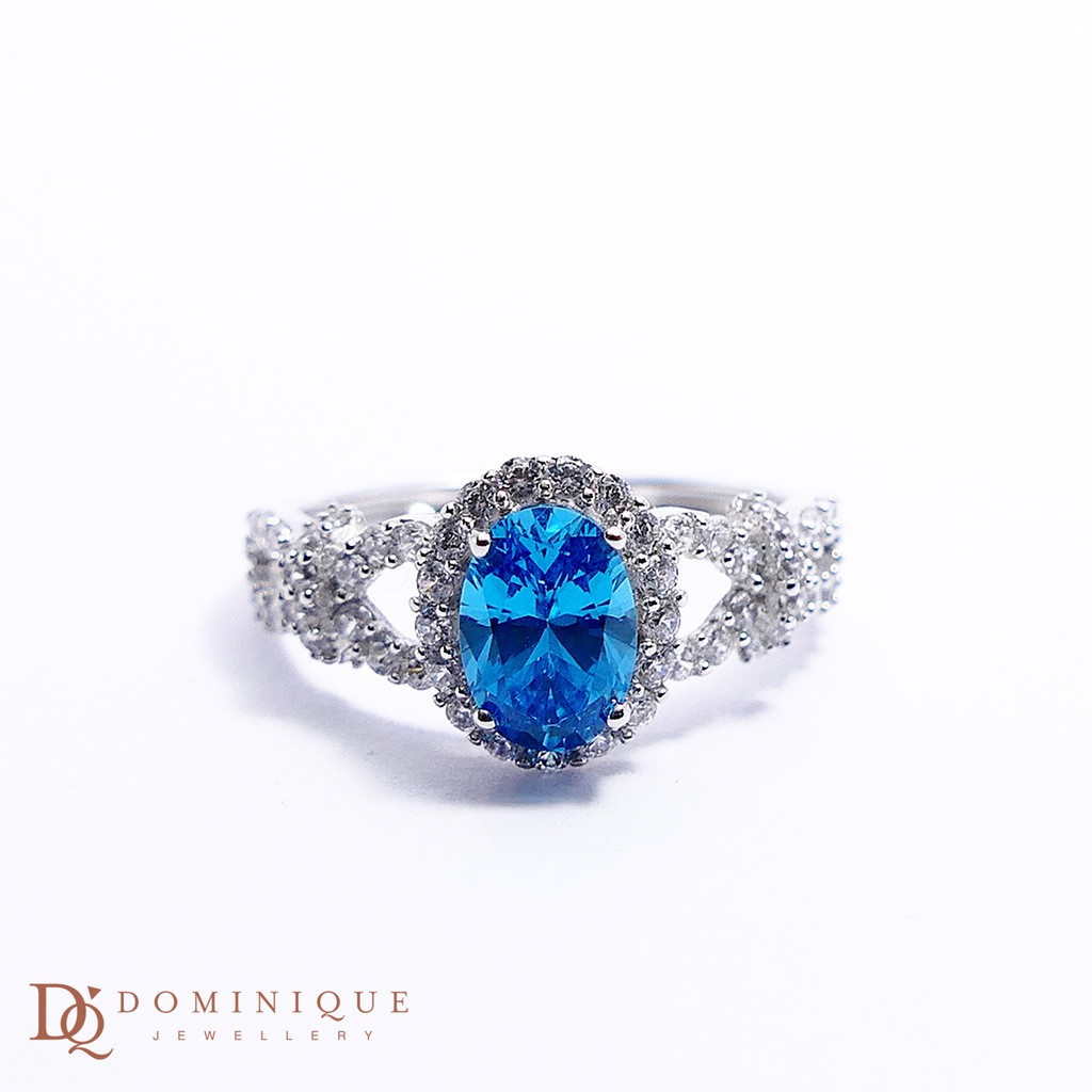

Dominique Jewellery-Cincin Colour Stone 75% SNI DQC 2518